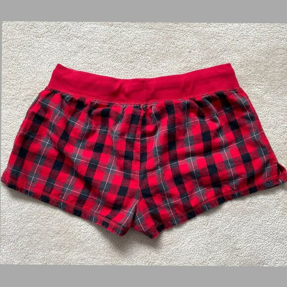 Disney Parks Red Top Plaid Shorts Pajama Set Women's Size S - Picture 6 of 7